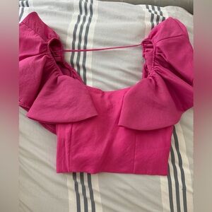 ruffle cropped top from a boutique